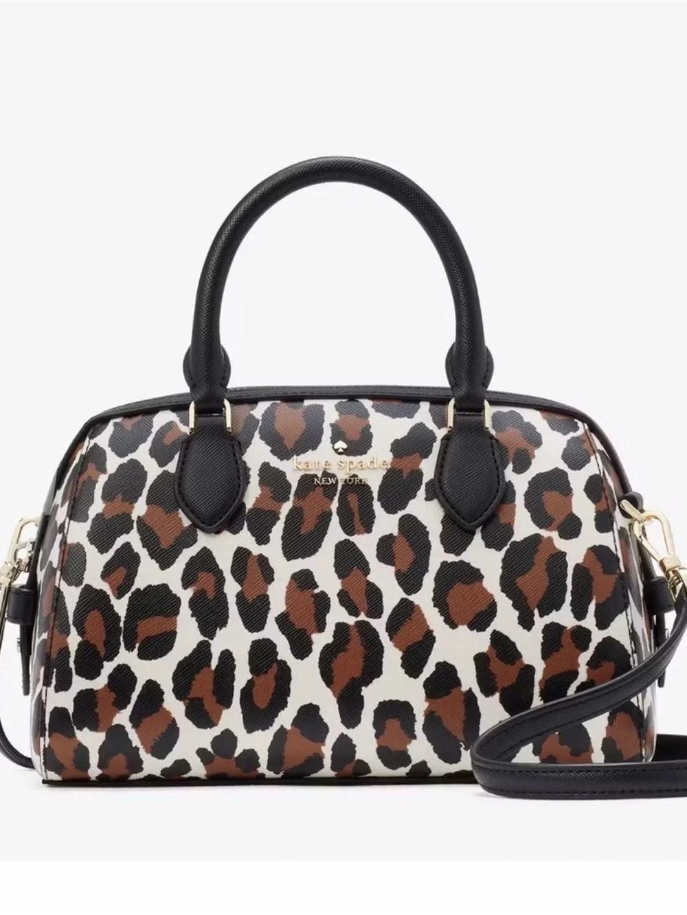 Kate Spade Madison Leopard-Print Dome Satchel